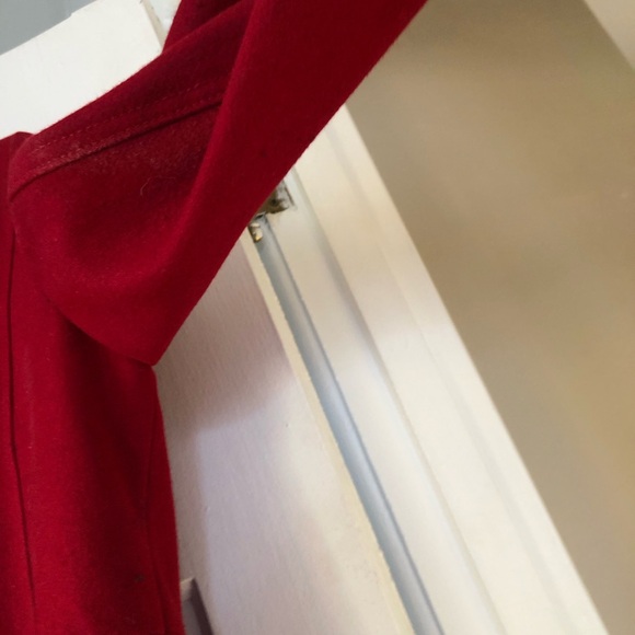 Women’s Red Wool Blend Coat by Laundry by Shelli Segal (Size Large) - Picture 6 of 7